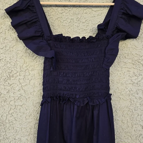 Sea New York Gladys Navy Smocked Maxi Dress - Picture 4 of 14